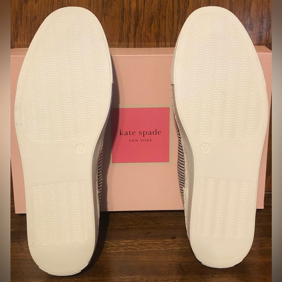 NIB-Kate Spade-Boat Party-Espadrille Sneakers-Canvas-Striped-Womens Size 9B-$118 - Picture 8 of 14